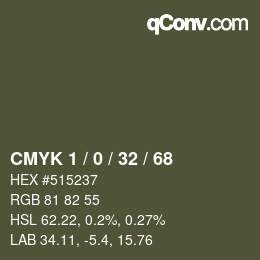 Color code: CMYK 1 / 0 / 32 / 68 | qconv.com