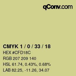 Color code: CMYK 1 / 0 / 33 / 18 | qconv.com