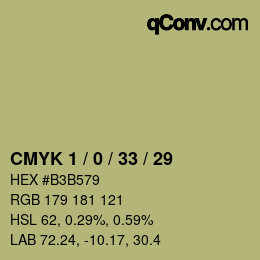 Color code: CMYK 1 / 0 / 33 / 29 | qconv.com