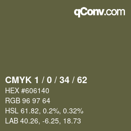 Color code: CMYK 1 / 0 / 34 / 62 | qconv.com