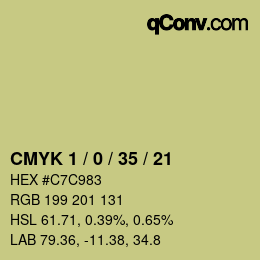 Color code: CMYK 1 / 0 / 35 / 21 | qconv.com