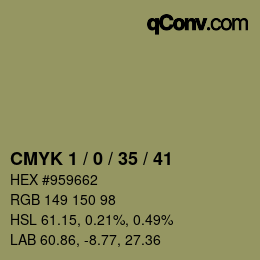 Color code: CMYK 1 / 0 / 35 / 41 | qconv.com