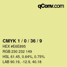 Color code: CMYK 1 / 0 / 36 / 9 | qconv.com