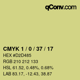 颜色代码: CMYK 1 / 0 / 37 / 17 | qconv.com