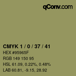 颜色代码: CMYK 1 / 0 / 37 / 41 | qconv.com