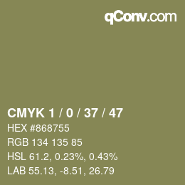 Color code: CMYK 1 / 0 / 37 / 47 | qconv.com