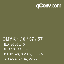 Color code: CMYK 1 / 0 / 37 / 57 | qconv.com