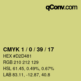 Color code: CMYK 1 / 0 / 39 / 17 | qconv.com