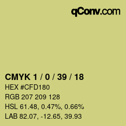 Color code: CMYK 1 / 0 / 39 / 18 | qconv.com