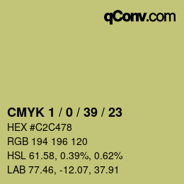 Color code: CMYK 1 / 0 / 39 / 23 | qconv.com