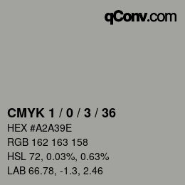 Color code: CMYK 1 / 0 / 3 / 36 | qconv.com