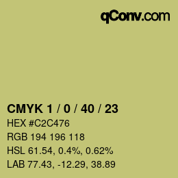Color code: CMYK 1 / 0 / 40 / 23 | qconv.com