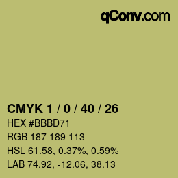 Color code: CMYK 1 / 0 / 40 / 26 | qconv.com