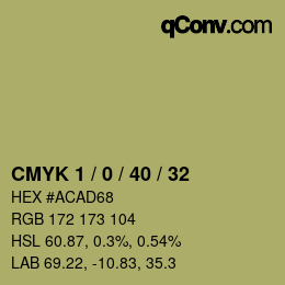 Color code: CMYK 1 / 0 / 40 / 32 | qconv.com