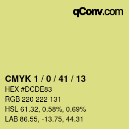 Color code: CMYK 1 / 0 / 41 / 13 | qconv.com