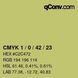 Color code: CMYK 1 / 0 / 42 / 23 | qconv.com