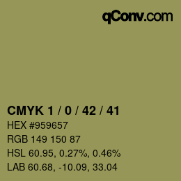 Color code: CMYK 1 / 0 / 42 / 41 | qconv.com