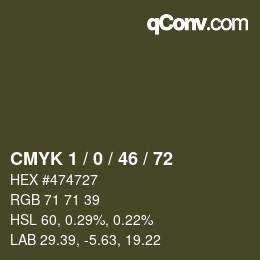 Color code: CMYK 1 / 0 / 46 / 72 | qconv.com