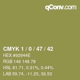 Color code: CMYK 1 / 0 / 47 / 42 | qconv.com