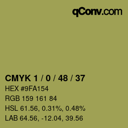 Código de color: CMYK 1 / 0 / 48 / 37 | qconv.com