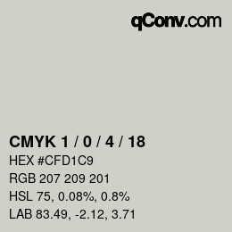 Color code: CMYK 1 / 0 / 4 / 18 | qconv.com