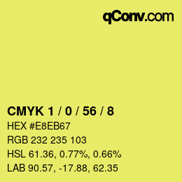 Color code: CMYK 1 / 0 / 56 / 8 | qconv.com