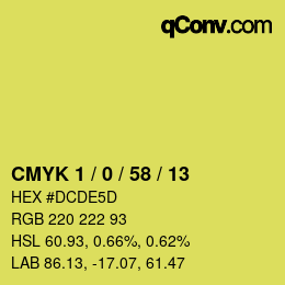 Color code: CMYK 1 / 0 / 58 / 13 | qconv.com