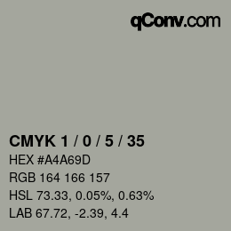 Color code: CMYK 1 / 0 / 5 / 35 | qconv.com