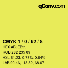 Color code: CMYK 1 / 0 / 62 / 8 | qconv.com