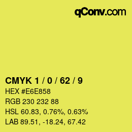 Color code: CMYK 1 / 0 / 62 / 9 | qconv.com