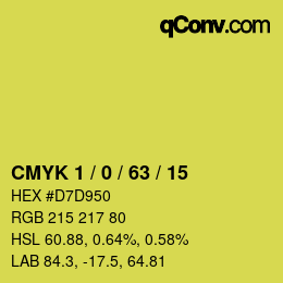 Color code: CMYK 1 / 0 / 63 / 15 | qconv.com