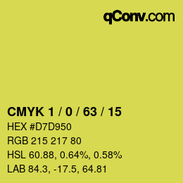 Color code: CMYK 1 / 0 / 63 / 15 | qconv.com