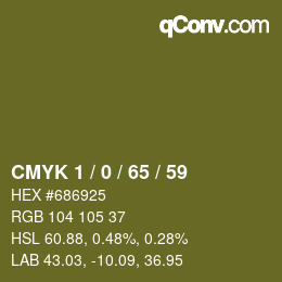 Color code: CMYK 1 / 0 / 65 / 59 | qconv.com