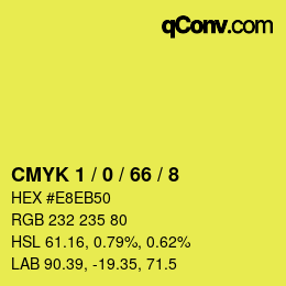 Color code: CMYK 1 / 0 / 66 / 8 | qconv.com