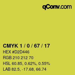 Color code: CMYK 1 / 0 / 67 / 17 | qconv.com