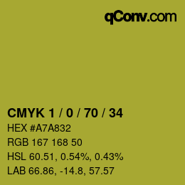 Color code: CMYK 1 / 0 / 70 / 34 | qconv.com