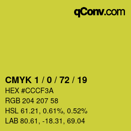 Color code: CMYK 1 / 0 / 72 / 19 | qconv.com