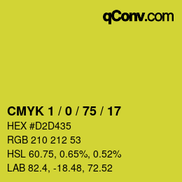 Color code: CMYK 1 / 0 / 75 / 17 | qconv.com