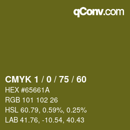Color code: CMYK 1 / 0 / 75 / 60 | qconv.com