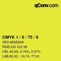 Color code: CMYK 1 / 0 / 75 / 9 | qconv.com