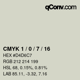 Color code: CMYK 1 / 0 / 7 / 16 | qconv.com