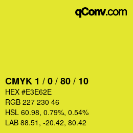 Color code: CMYK 1 / 0 / 80 / 10 | qconv.com