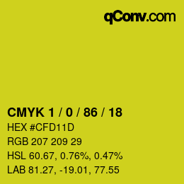 Color code: CMYK 1 / 0 / 86 / 18 | qconv.com