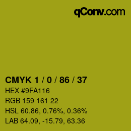 Color code: CMYK 1 / 0 / 86 / 37 | qconv.com