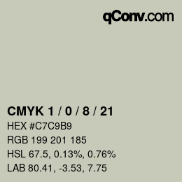 Color code: CMYK 1 / 0 / 8 / 21 | qconv.com