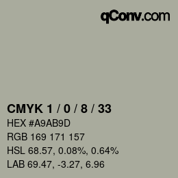 Color code: CMYK 1 / 0 / 8 / 33 | qconv.com