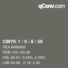 Color code: CMYK 1 / 0 / 8 / 59 | qconv.com