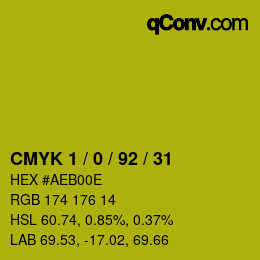 Color code: CMYK 1 / 0 / 92 / 31 | qconv.com