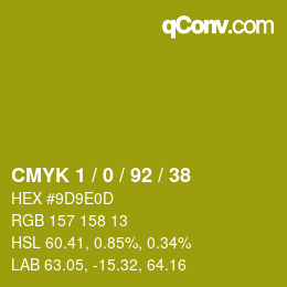 Color code: CMYK 1 / 0 / 92 / 38 | qconv.com