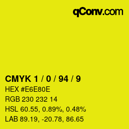 Color code: CMYK 1 / 0 / 94 / 9 | qconv.com